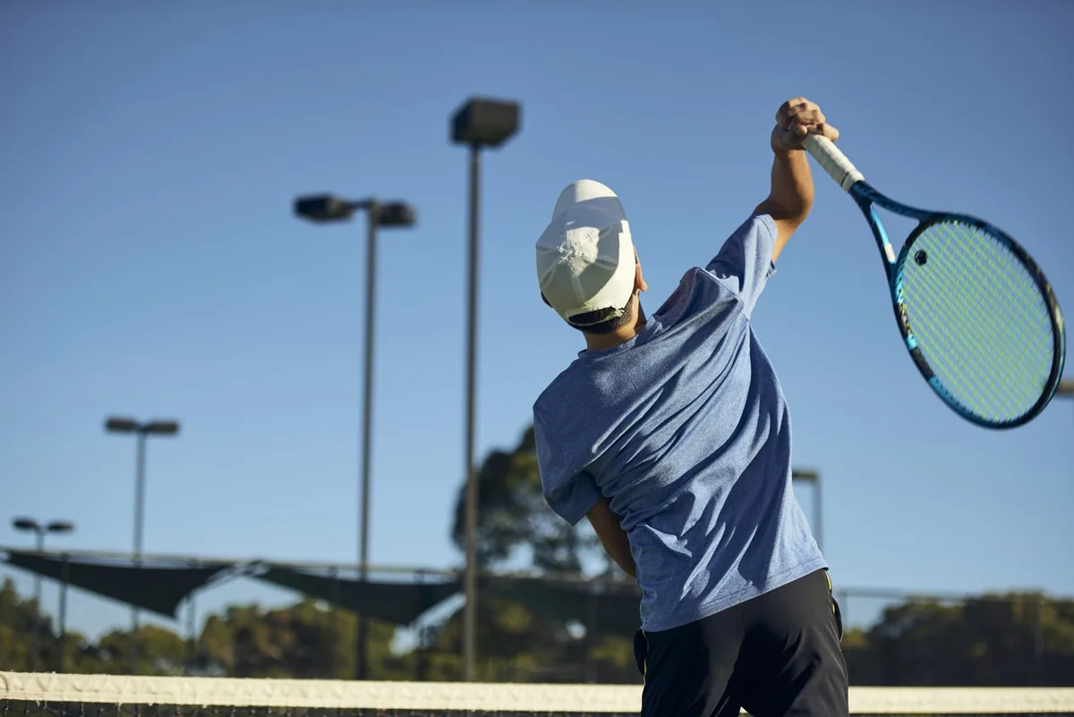 Adult doubles match